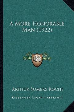 portada a more honorable man (1922) (en Inglés)