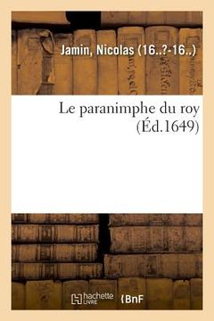 portada Le paranimphe du roy (in French)