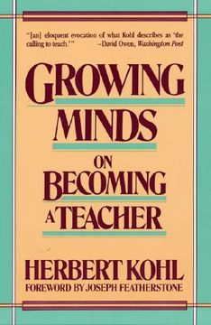 portada growing minds on becoming a teacher (in English)