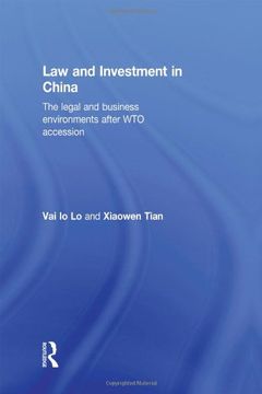 portada Law and Investment in China: The Legal and Business Environment After China's wto Accession (in English)