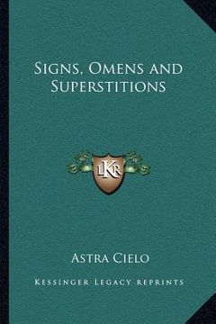 portada signs, omens and superstitions (en Inglés)