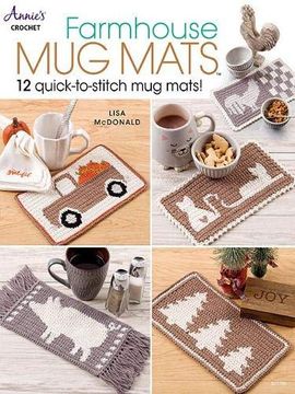 portada Farmhouse mug Mats: 12 Quick-To-Stitch mug Mats! (in English)