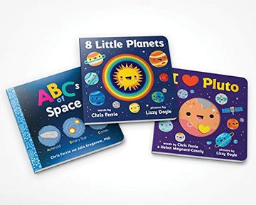 portada Chris Ferrie's Space for Babies Book Set: A Scientific Board Book set About the Solar System and Beyond (Science Gift set for Kids and Toddlers) (en Inglés)