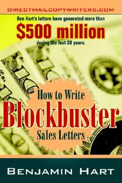 portada how to write blockbuster sales letters (en Inglés)