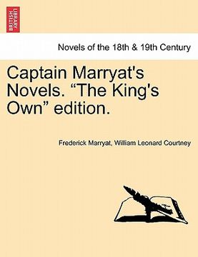 portada captain marryat's novels. "the king's own" edition. (en Inglés)