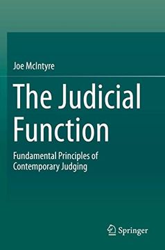 portada The Judicial Function: Fundamental Principles of Contemporary Judging (en Inglés)