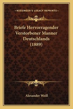 portada Briefe Hervorragender Verstorbener Manner Deutschlands (1889) (en Alemán)