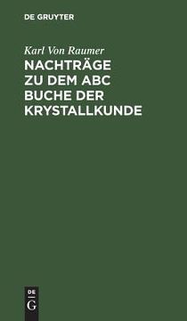portada Versuch Eines abc Buchs der Krystallkunde: Nachträge (en Alemán)
