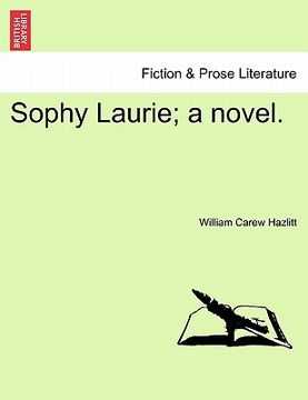 portada sophy laurie; a novel. (in English)
