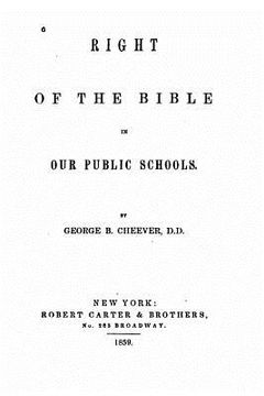 portada Right of the Bible in our public schools