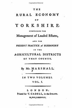 portada 1: The Rural Economy of Yorkshire - Vol. I