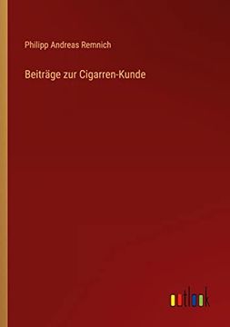 portada Beiträge zur Cigarren-Kunde (en Alemán)
