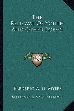 portada the renewal of youth and other poems (in English)