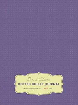 portada Large 8. 5 x 11 Dotted Bullet Journal (Lavender #12) Hardcover - 245 Numbered Pages (en Inglés)