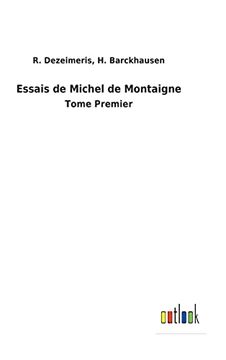 portada Essais de Michel de Montaigne (en Francés)