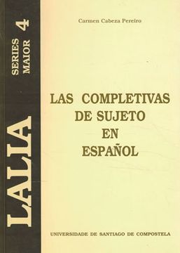 portada Las Completivas de Sujeto en Español (in Spanish)