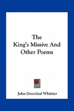 portada the king's missive and other poems (en Inglés)
