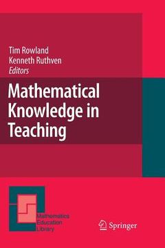 portada Mathematical Knowledge in Teaching (en Inglés)