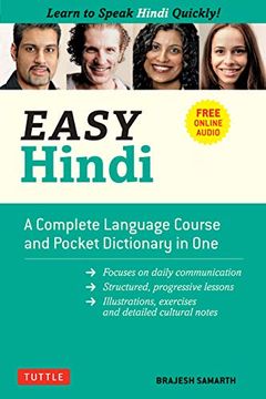 portada Easy Hindi: A Complete Language Course and Pocket Dictionary in one (Companion Online Audio, Dictionary and Manga Included) (Easy Language Series) (in English)