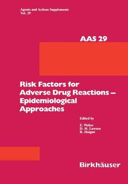 portada Risk Factors for Adverse Drug Reactions -- Epidemiological Approaches (in English)