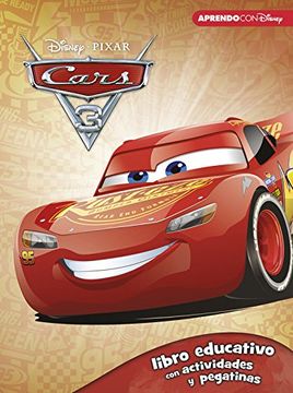 portada Cars 3 (Libro educativo Disney con actividades y pegatinas)