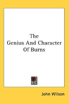 portada the genius and character of burns (in English)