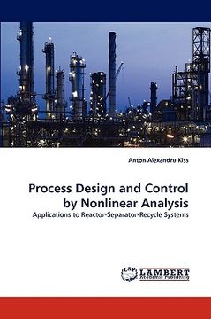 portada process design and control by nonlinear analysis (en Inglés)