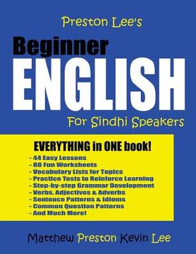 portada Preston Lee's Beginner English For Sindhi Speakers (en Inglés)