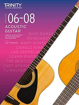 portada Trinity College London Acoustic Guitar Exam Pieces 2020-2023: Grades 6-8 (en Inglés)