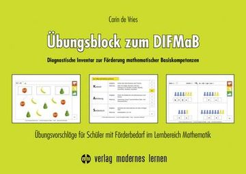 portada Übungsblock zum Difmab (Diagnostisches Inventar zur Förderung Mathematischer Basiskompetenzen) (en Alemán)