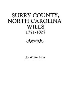 portada surry county, north carolina wills, 1771-1827 (en Inglés)
