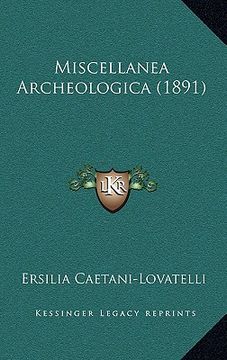 portada miscellanea archeologica (1891) (en Inglés)