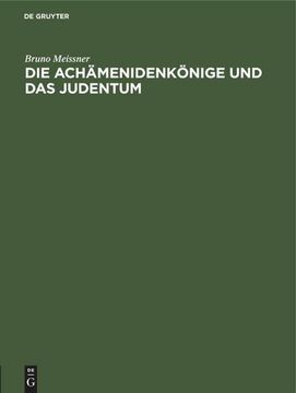 portada Die Achämenidenkönige und das Judentum (in German)