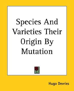 portada species and varieties their origin by mutation (in English)