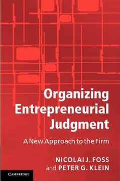 portada organizing entrepreneurial judgment