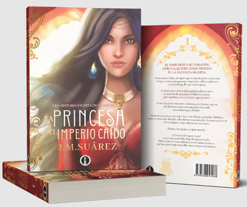 portada La Princesa del Imperio Caído (Edición Portada tinta oro y paginas full color) (in Spanish)