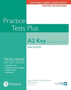 portada Cambridge English Qualifications: A2 key (Also Suitable for Schools) new Edition Practice Tests Plus Student's Book Without key (in English)