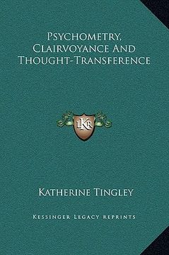 portada psychometry, clairvoyance and thought-transference (in English)