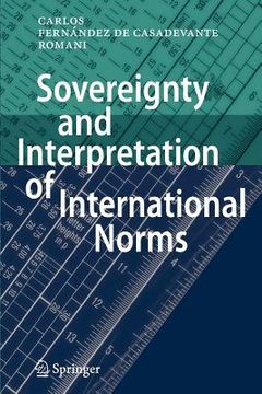 portada sovereignty and interpretation of international norms (en Inglés)