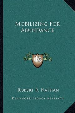 portada mobilizing for abundance (en Inglés)