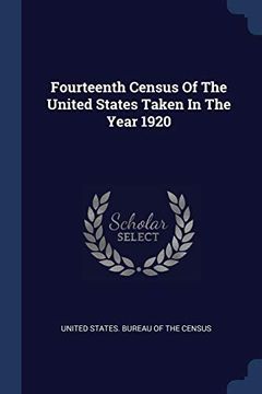 portada Fourteenth Census of the United States Taken in the Year 1920 
