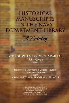 portada Historical Manuscripts in the Navy Department Library - A Catalog (en Inglés)