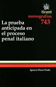 portada La Prueba Anticipada en el Proceso Penal Italiano
