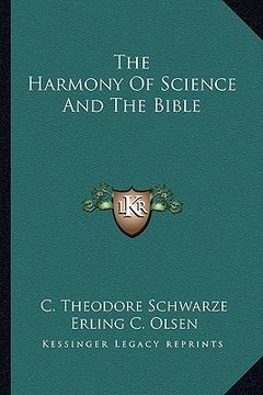 portada the harmony of science and the bible (en Inglés)