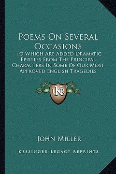 portada poems on several occasions: to which are added dramatic epistles from the principal charto which are added dramatic epistles from the principal ch (in English)