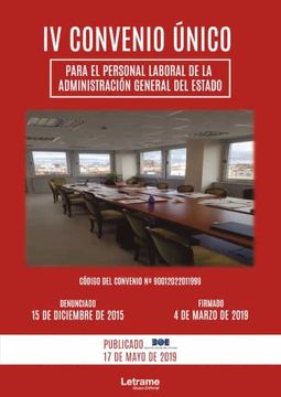 portada Iv Convenio Único Para el Personal Laboral de la Administración General del Estado (in Spanish)