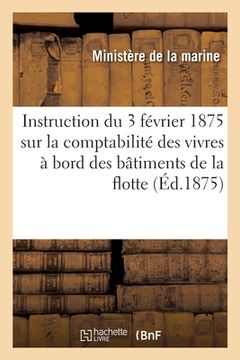 portada Instruction réglementaire du 3 février 1875 (in French)