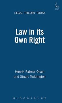 portada Law in Its Own Right (en Inglés)