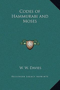 portada codes of hammurabi and moses (in English)