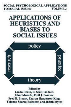 portada Applications of Heuristics and Biases to Social Issues (in English)